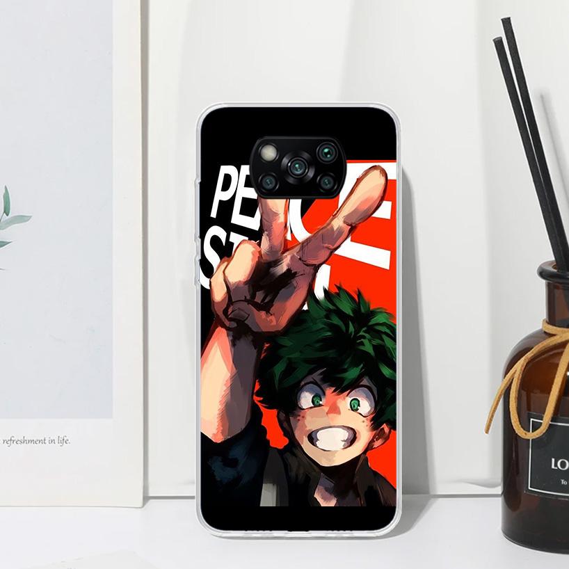 My Hero Izuku Deku Phone Case For Xiaomi Poco X7 X6 X5 M7 M8 Pro F7 Ultra Redmi 15C 15 13C 13 12C 12 10 10C 10A Art Fundas Poco
