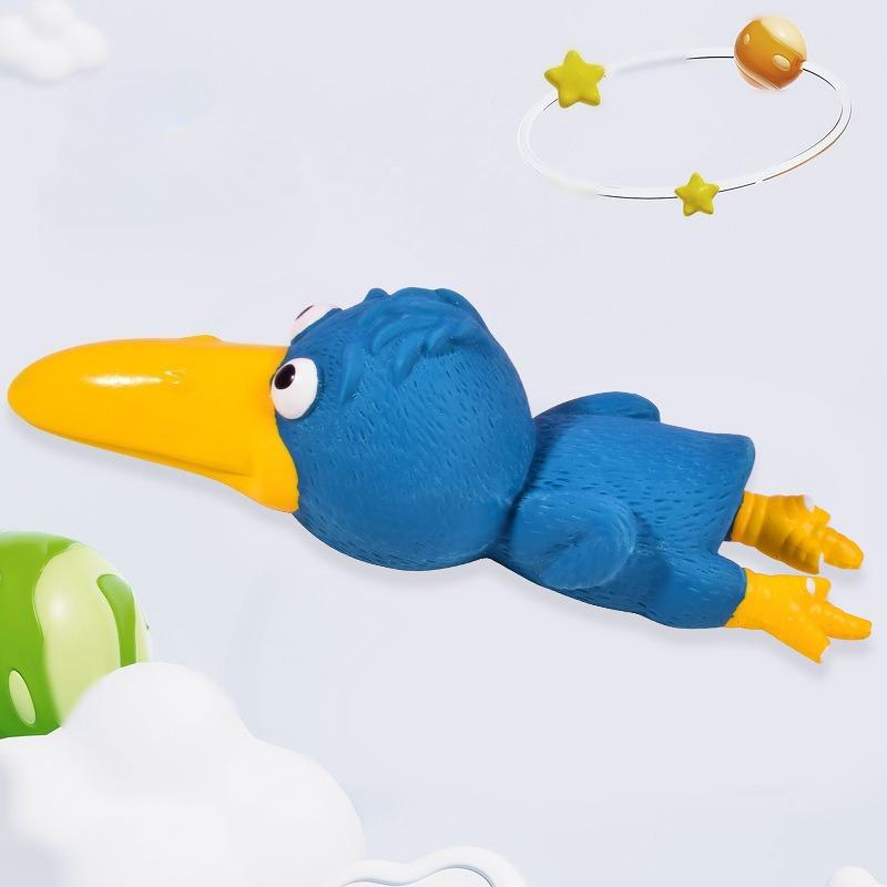 Pet Latex Toy Screaming chicken Dog Chew Toy Bite Resistant Squeaky for Puppies Small Dogs Teething Cleaning