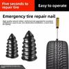 New 10/20/30/40/50PCS Rubber Car Vacuum Tyre Repair Nail Kit Screw in Car Tire Accessorie Tire Repair Rubber Nails Kits