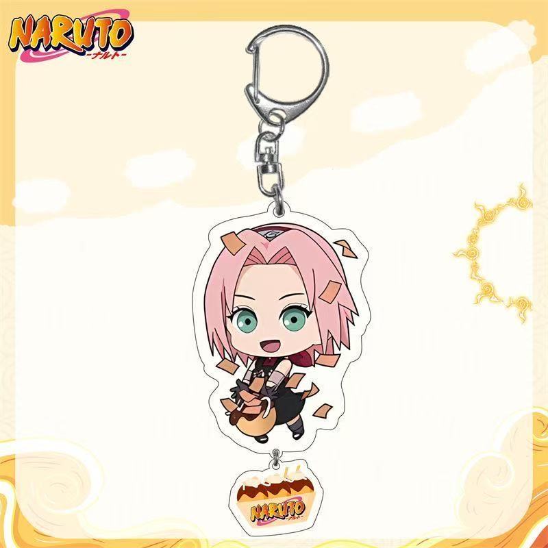 Anime Naruto Acryl Schlüsselanhänger Mithelfer Uzumaki Naruto Cartoon Schlüsselanhänger