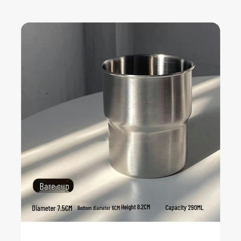 Simple Outdoor BBQ Camping Travel Mug - 304 Stainless Steel Coffee Cup 300ML