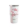 Cherry Blossom Patten Coffee Mugs with Lid Stainless Steel Leak-Proof Sealed Milk Juice Tea Cup Travel Camping Tumbler Drinkware