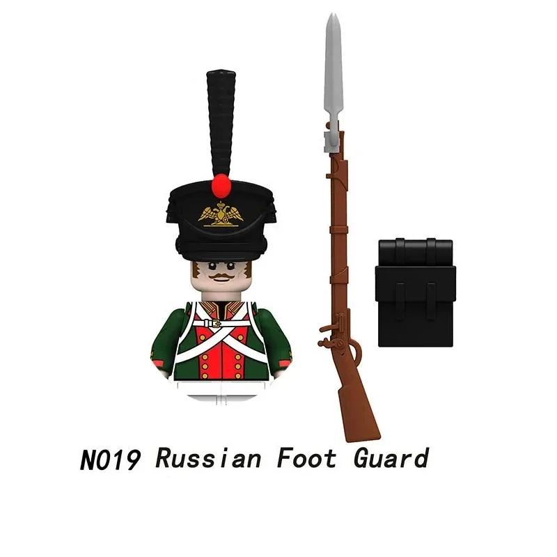 1 KS/Napoleonské války Vojáci Stavební kostky WW2 Figurky Francouzský Britský Fyzilír Pušky Zbraně Hračky Pro Děti