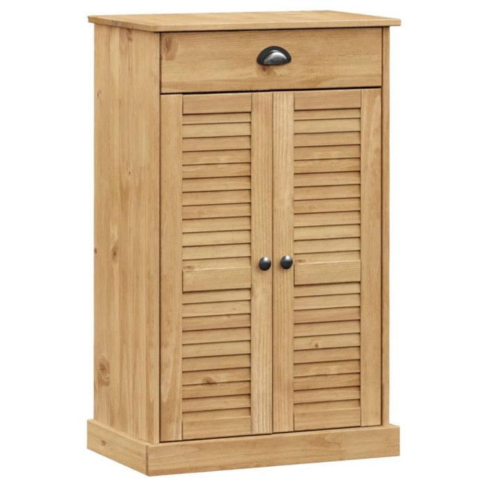 VidaXL Armoire à chaussures VIGO 60x35x96 cm bois massif de pin 353166