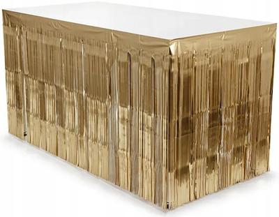 Foil Skirting Table Edge Decoration Gold Fringe Birthday 0.8X3M
