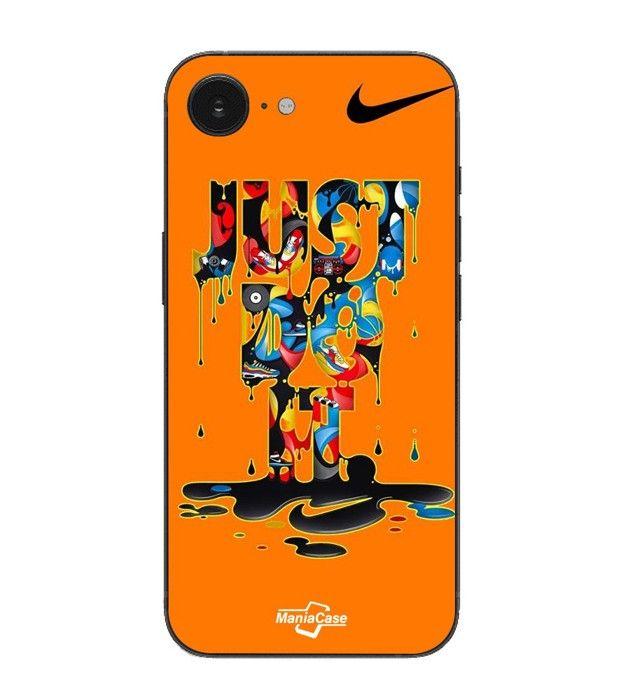 Hülle Maniacase Für Iphone 16E graffiti nike just do it schwarz