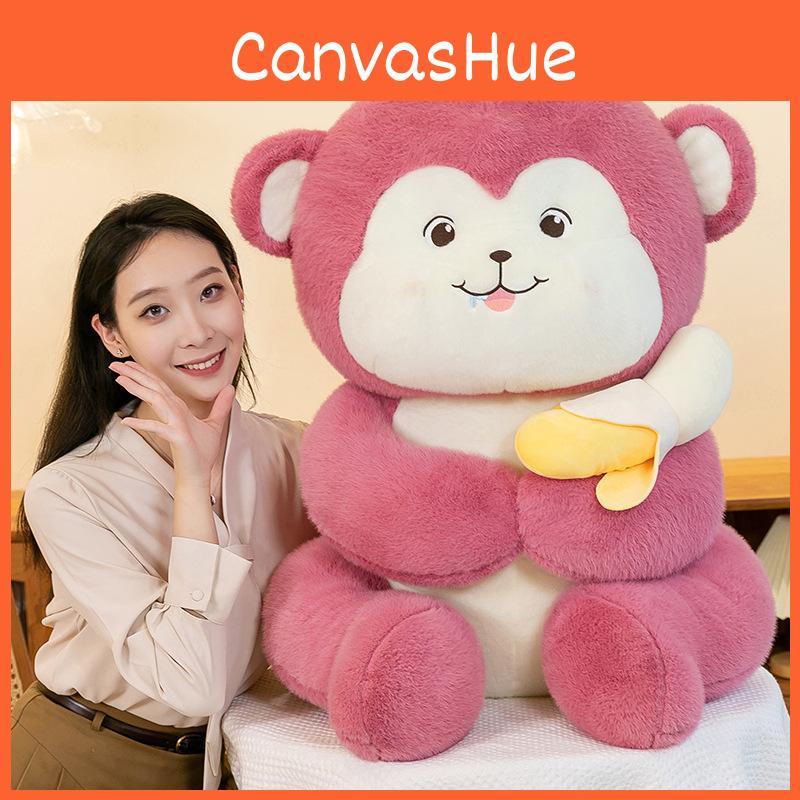 Banana Pink Monkey Plush Toys Adorable Cartoon Birthdays Gifts Dolls Cuddly