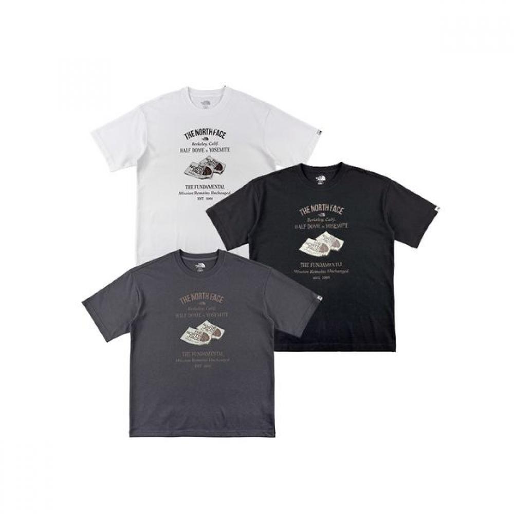 [North Face] North Face Retro Short Sleeve Round Tee Nt7ur05