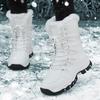 Winter Outdoor Travel Sports Large Size Snow Boots Women's Fleece Warm Medium Boots Women's Boots Ski Hiking Shoes