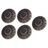 5 Sets Screw Back Button 30mm Round Shape Antique Bronze Black Turquoise Conchos with 4.5mm Screws F