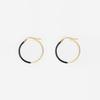 RACOHA Chic Cutting New Color Ring Earring One-touch Silver Ring Earring