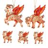 3/4/5PCS 2D Flat Goat Pendant Acrylic Christmas Tree Ornament New Zodiac Goat Souvenir  Bag Charms