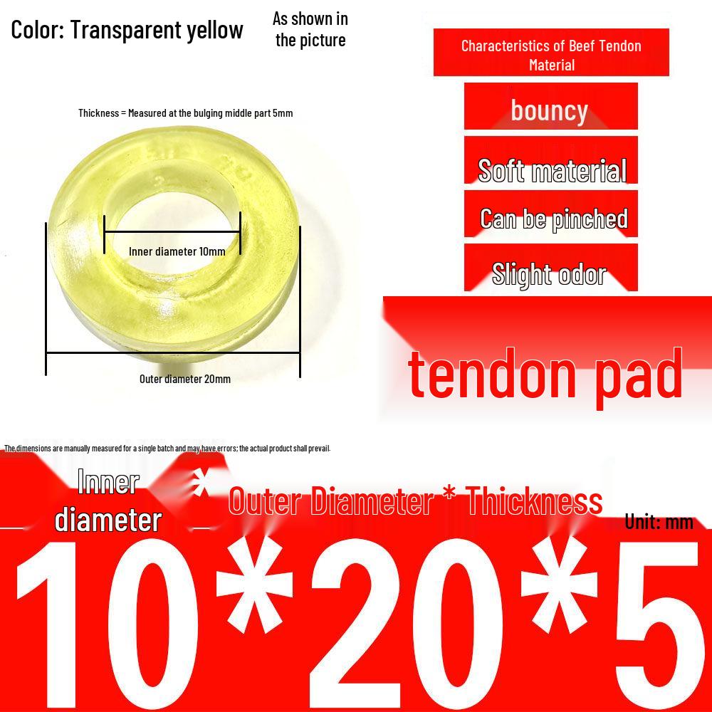 Polyurethane Shock-Absorbing Rubber Cushion with Backrest Pin and Elastic Sleeve