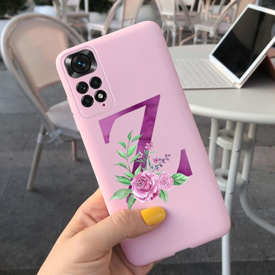 For Xiaomi Redmi Note 11 4G Case Note 11S Cute Couple Letters Soft Slim Fundas Cover For Xiaomi Redmi Note 11 Pro Note11 S Cases