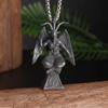 Collana con ciondolo a forma di testa di toro nordico punk retrò per uomo, gioielli classici con personalità animale