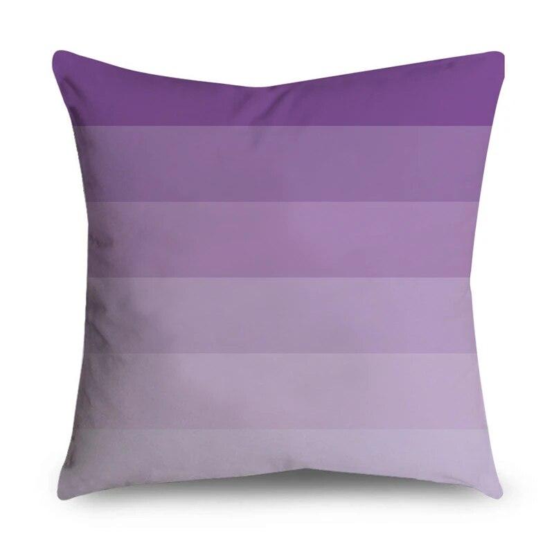 Blumiges Geometrisches Druckauto Sofa Dekorative Kissenhülle Zuhause Kissen Lila Muster Kissenbezug