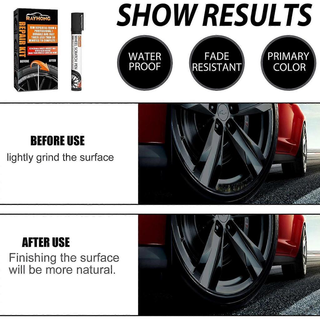 Wheel scratch care pen repair wheel scratch care pen paint touch up paint to remove scratches car paint pen 1