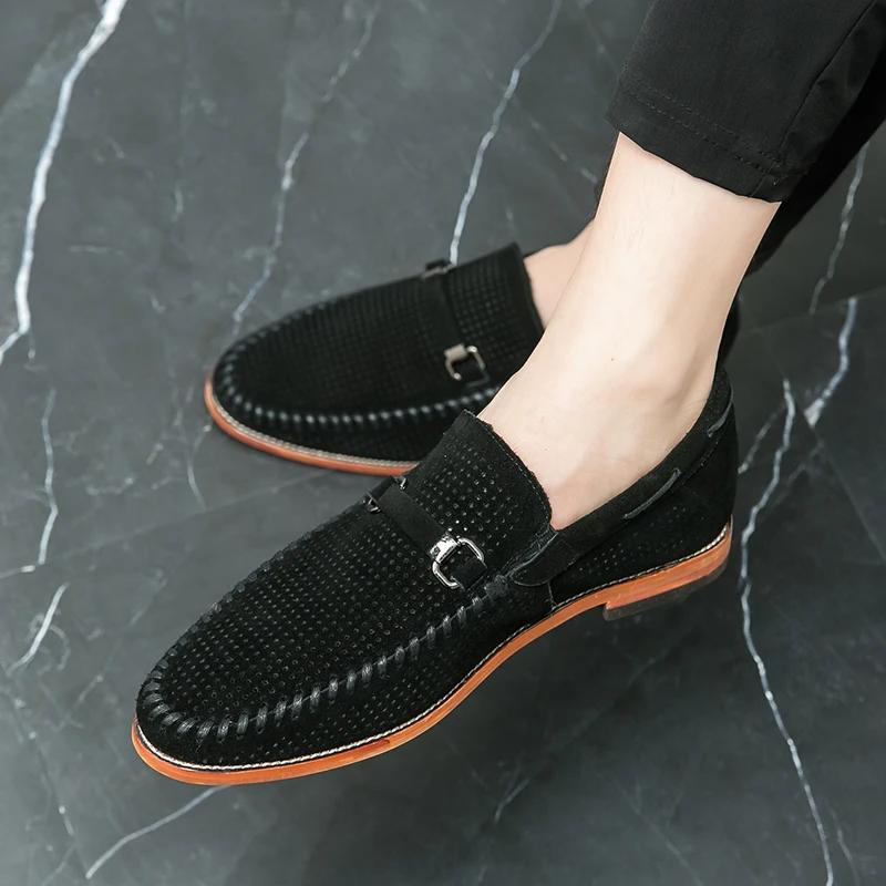 Spring Autumn New Lightweight Loafers Comfortable Massage Sole Men's Flat Shoes Office Commuter Men's Business Casual Shoes