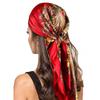 90Cm satin large square scarf headscarf new street retro simple bandanas