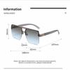 New Square Men's Sunglasses Personality Everything Stylish Sunglasses Trend Sunglasses