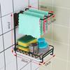 Wall-mounted Stainless Steel Shelf Designed for Kitchen Cloth Storage and Drying