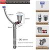 Kitchen Sink Side-Drain Elbow Connector with Double Overflow