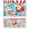 PVC Window Sticker Santa Claus Glass Sticker Fashion Xmas Decal  Shopping Mall