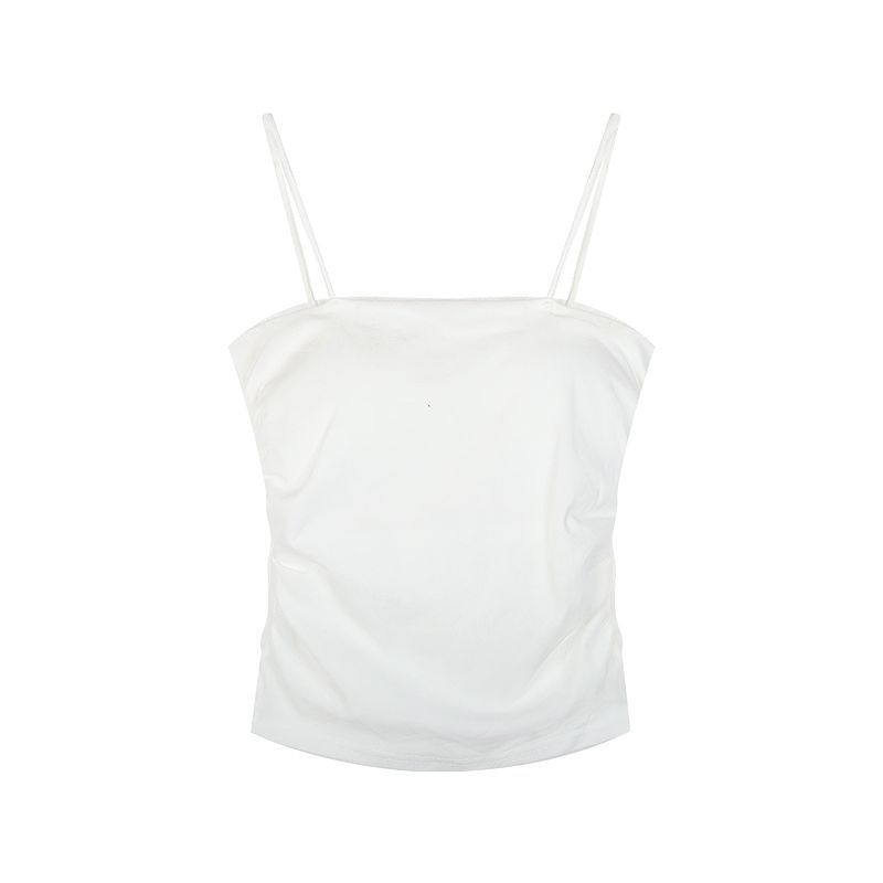 

Red Small Silm Figure Flattering Outerwear Short Cardigan White sling [with chest pad]] One size