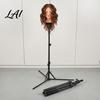 Hair Styling Mannequin Tripod 1.6M Metal Head Stand Height Adjustable Wig Salon Equipment FoldableWig Holder for Cosmetology Hairdressing Training