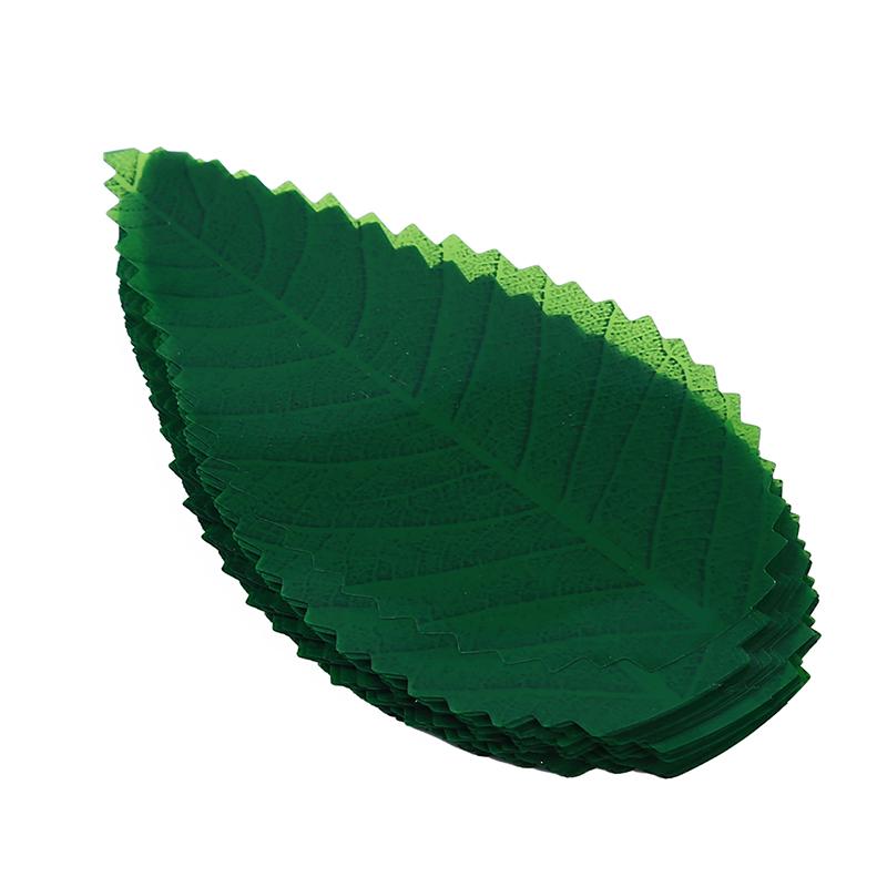 200/1000Pcs Green Leaf Japanese Food Sushi Decoration Leaves Sushi Grass Creative Plastic Leaf Sushi Sashimi Decor Tools