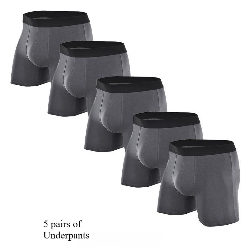 Minimalist Elastic Pure Cotton Underpants Plus Size Men's Underpants