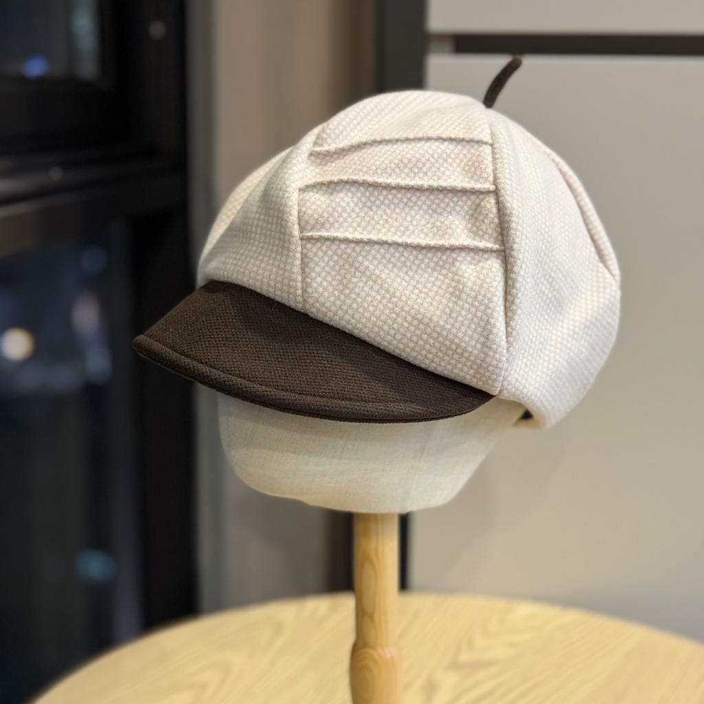 Korean Style Autumn and Winter Beret Hat for Women Versatile Octagonal Hat Small Head Circumference Painter Hat One Hat Multi Wear Forward Hat