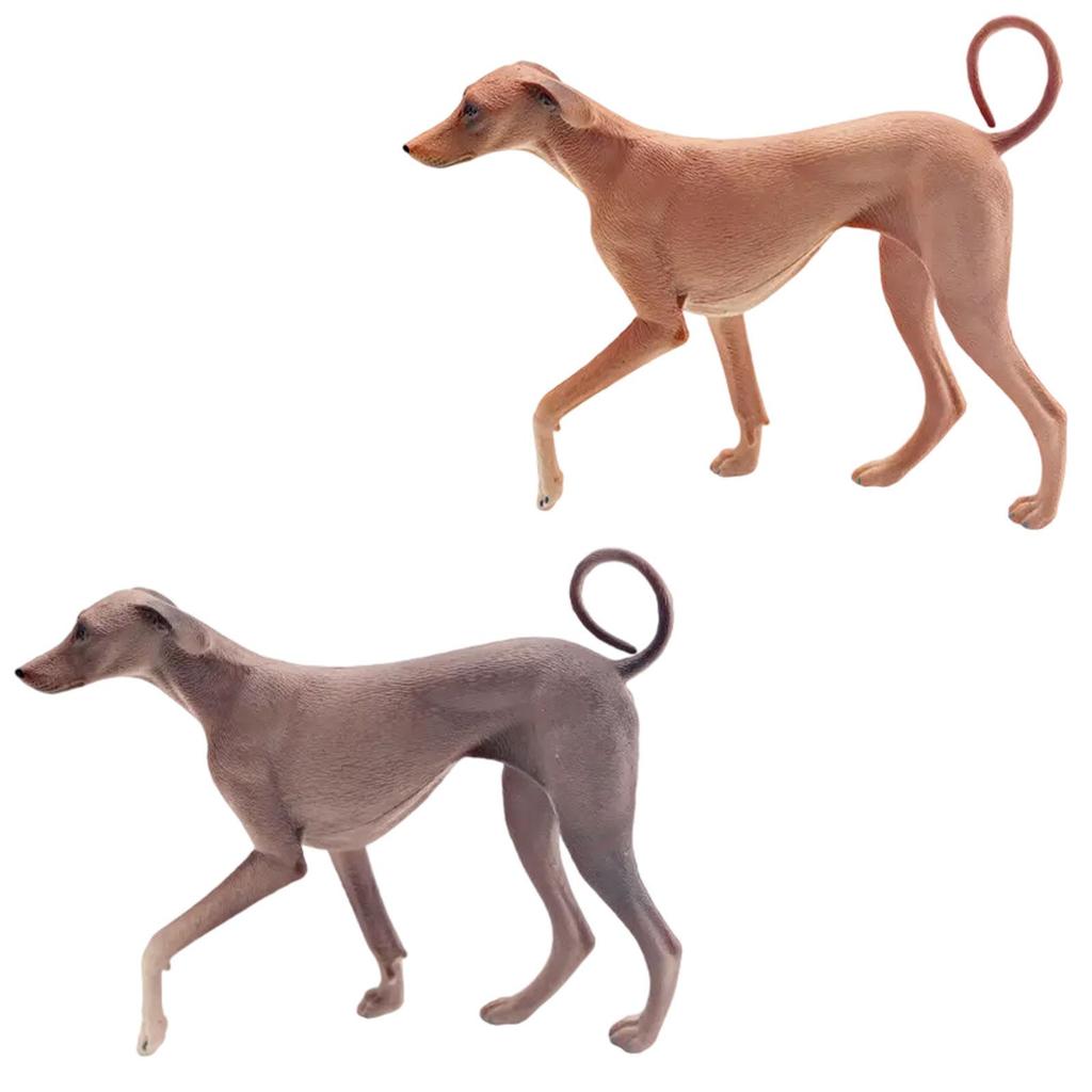 Azawakh Dog Statue Puppy Sculptures Office Children Ins Toys Simulation Model