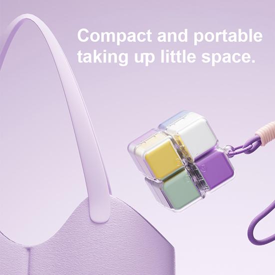 Pill Box Weekly Organizer with Independent Compartments Pill Case Spill-Proof Compact Container for Pockets Small Bags