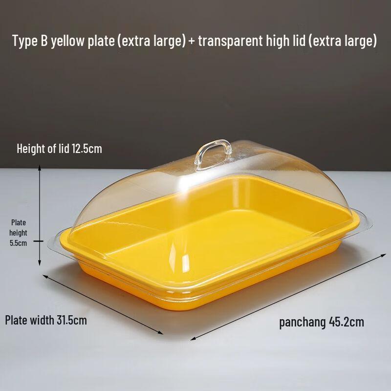 Stainless Steel Rectangular Display & Serving Tray with Lid