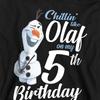Frozen Childrens/Kids Chillin Like Olaf 5th Birthday Pullover Hoodie