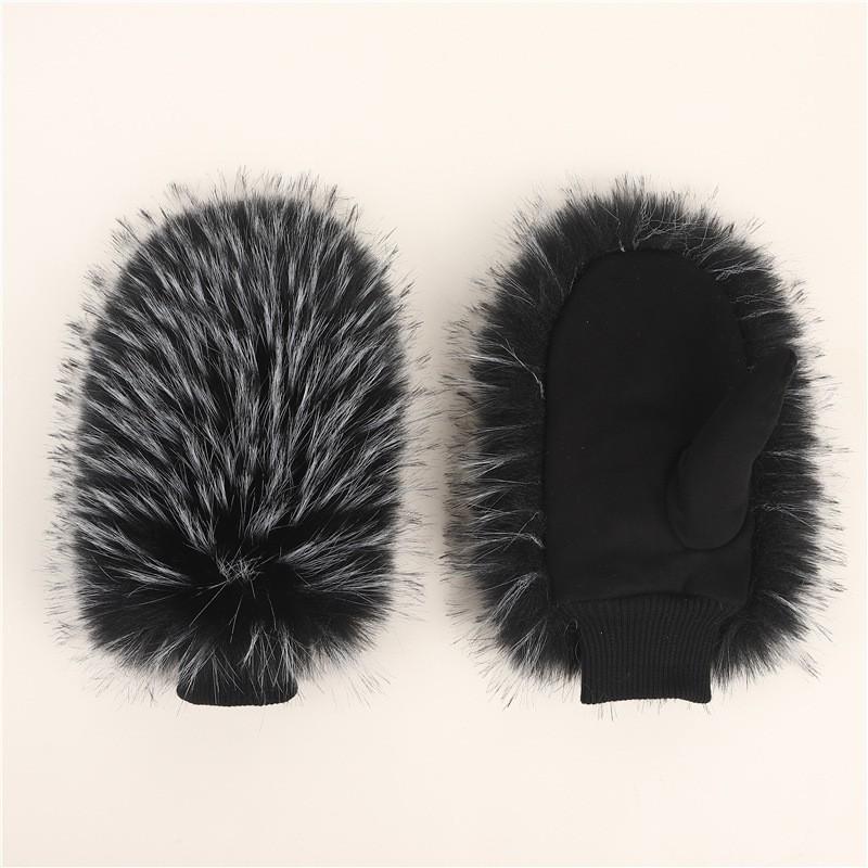 Thick Fleece Lined Winter Gloves Women Men - Warm Windproof Touchscreen Skiing Cycling Mittens