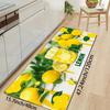 1 Stück Fruchtgetränk Muster Fußmatte Modern Küche Polyester Teppich Rutschfest Bunt Innen Teppich, Für Zuhause Badezimmer Schlafzimmer Wohnzimmer Dekor