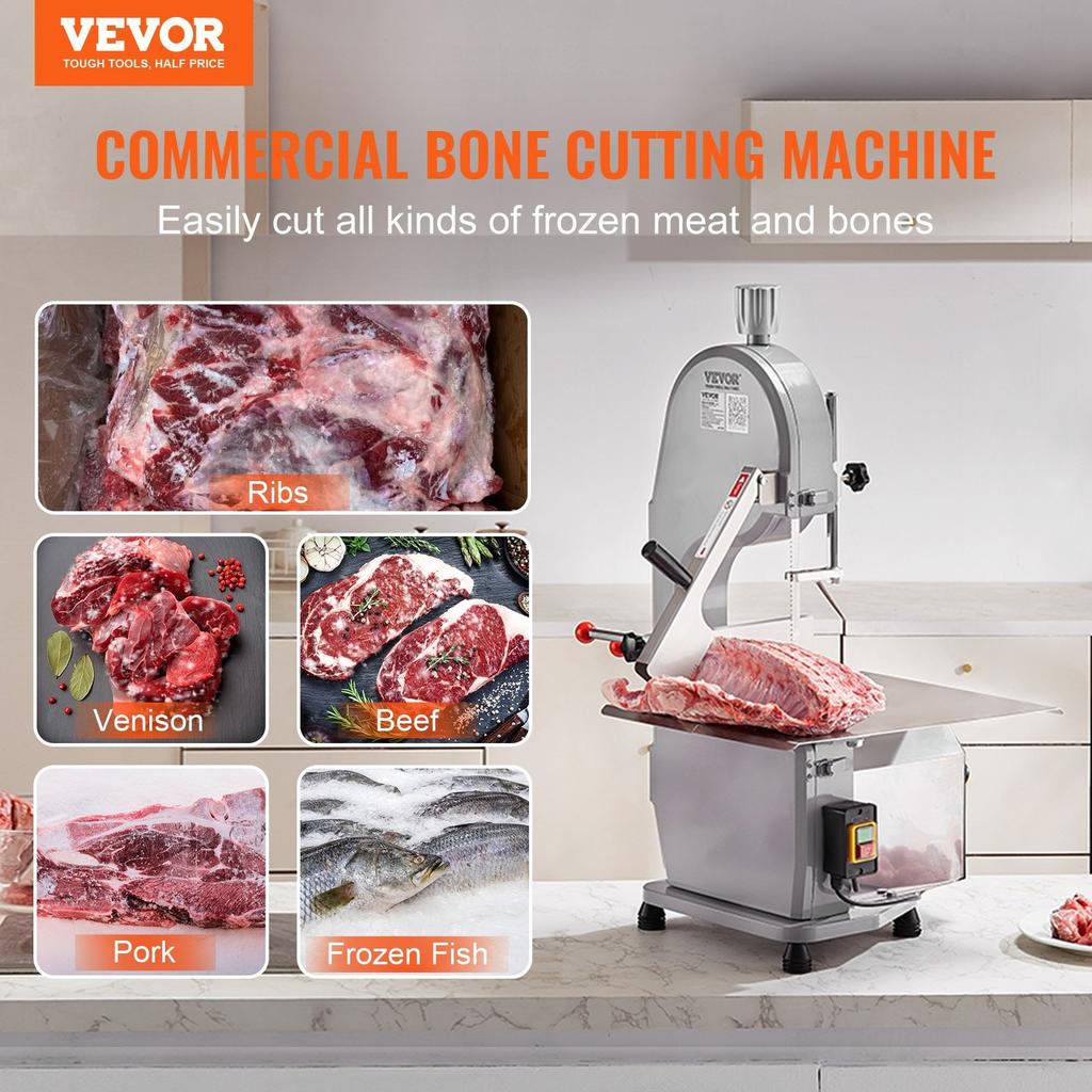 Seghetto Elettrico Commerciale per Carne 1500W Acciaio Inossidabile Macchina per Segare Ossa