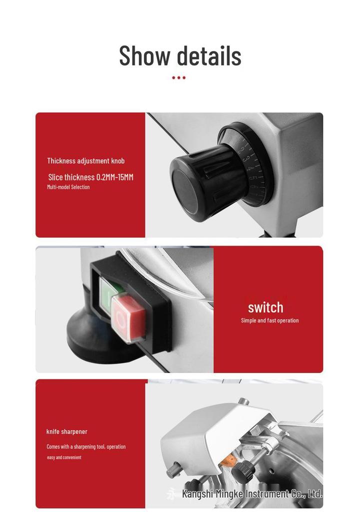 Fully Automatic Electric Meat Slicer for Beef and Mutton Rolls