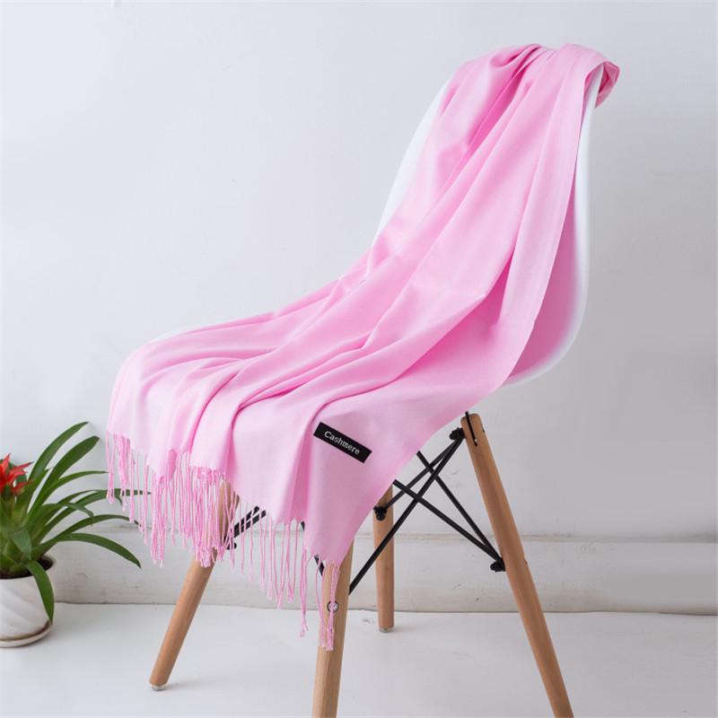 Summer Women Hijab Scarf Thin Shawls And Wraps Lady Solid Female Hijab Stoles Long Cashmere Pashmina Foulard Head Scarves