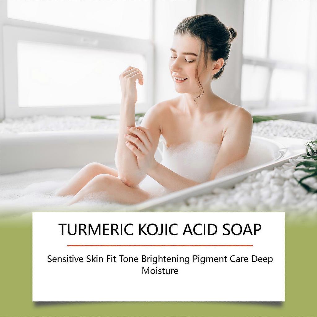 Limited time!!Oceaura Turmeric Curcumin Soap For Sensitive Skin, Brightening And Even Skin Tone, Moisturizing, Cleansing, And Fading Pigmentation