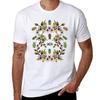 Jewel Beetles Insect Pollinators with Magnolia FigoBanana Shrub Flowers TShirt Stylish Graphic Short Sleeve Top