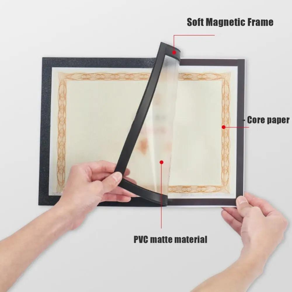 3PCS Portable Magnetic Picture Frame Square Poster Photo Frame Creative Award Frame  Door