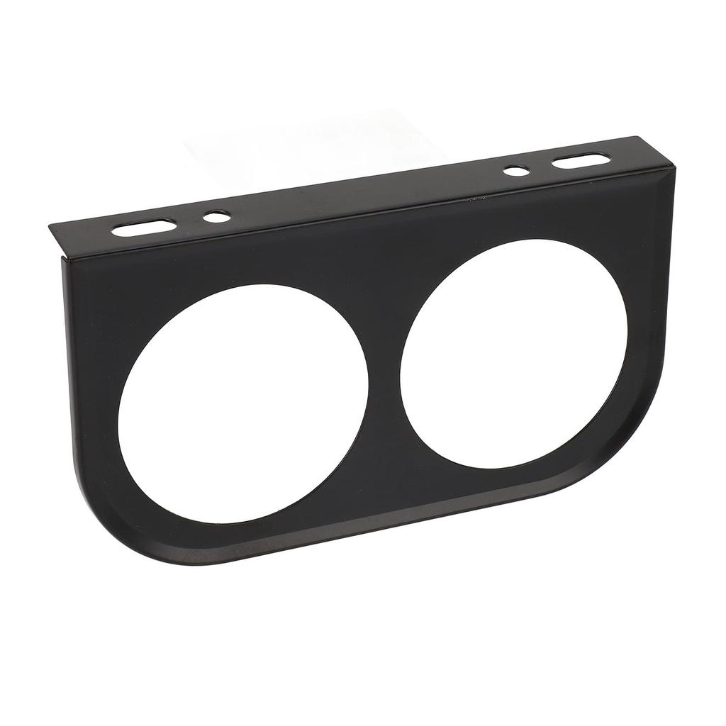 2 Hole Gauge Panel, 2" Easy Installation, Secure Dash Gauge Pods for Vehicles (Black)