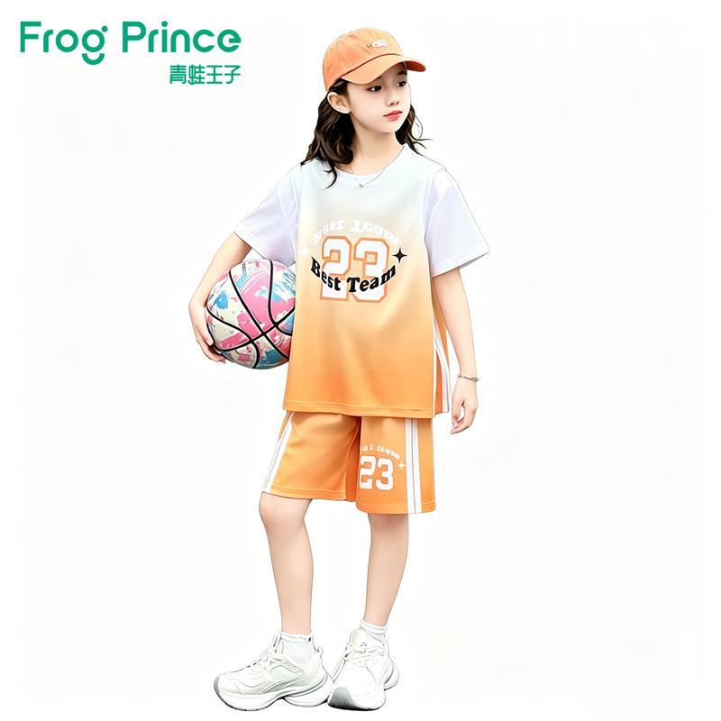 Frog Prince Girls  Summer Quick-Dry Basketball Set 130