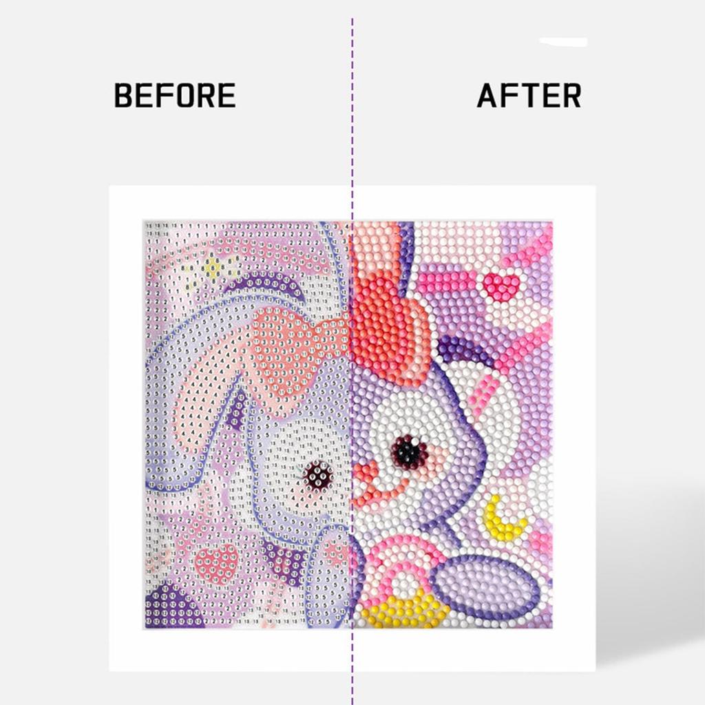 Sanrio Diamond Art Kit, Diamond Bead Painting, DIY Diamond Painting Kit, Framed Diamond Painting by Numbers, Rhinestone Painting Kit, Handmade