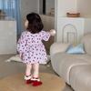 Korean Style Lace Romper Dress for Girls - Autumn Strawberry Princess Dress