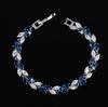 Bracelet Charm Élégant pour Femme Incrusté de Cristal Mode Bijoux de Fiançailles Mariage