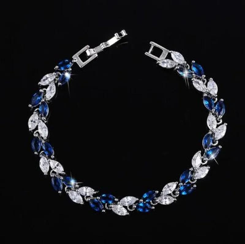 Bracelet Charm Élégant pour Femme Incrusté de Cristal Mode Bijoux de Fiançailles Mariage